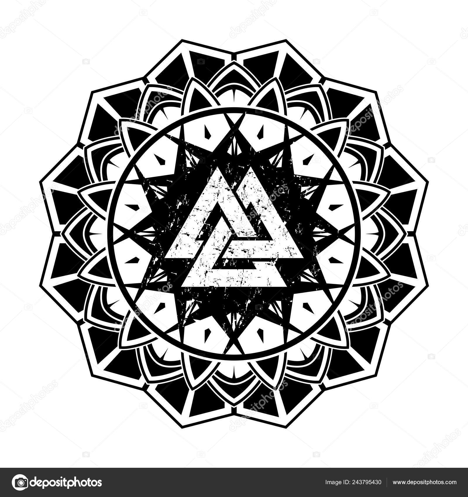 Set triangles with concave and convex sides, vector logo tattoo template  triangle inflated and thin Stock Vector Image & Art - Alamy