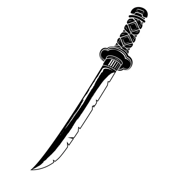 Japanse sword_0005 — Stockvector