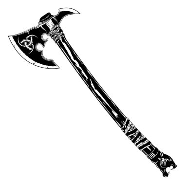 Warrior axe 0002 clipart
