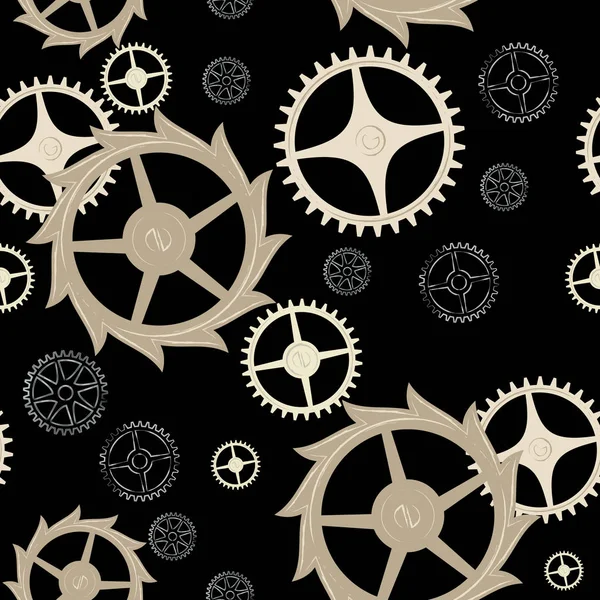 Pattern _ 0095 _ clockwork cogwheels — стоковый вектор