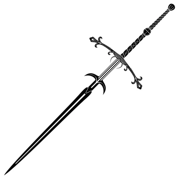 Fantasy sword _ 0006 — Vettoriale Stock