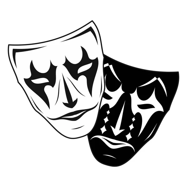 Máscara teatral _ 3 —  Vetores de Stock