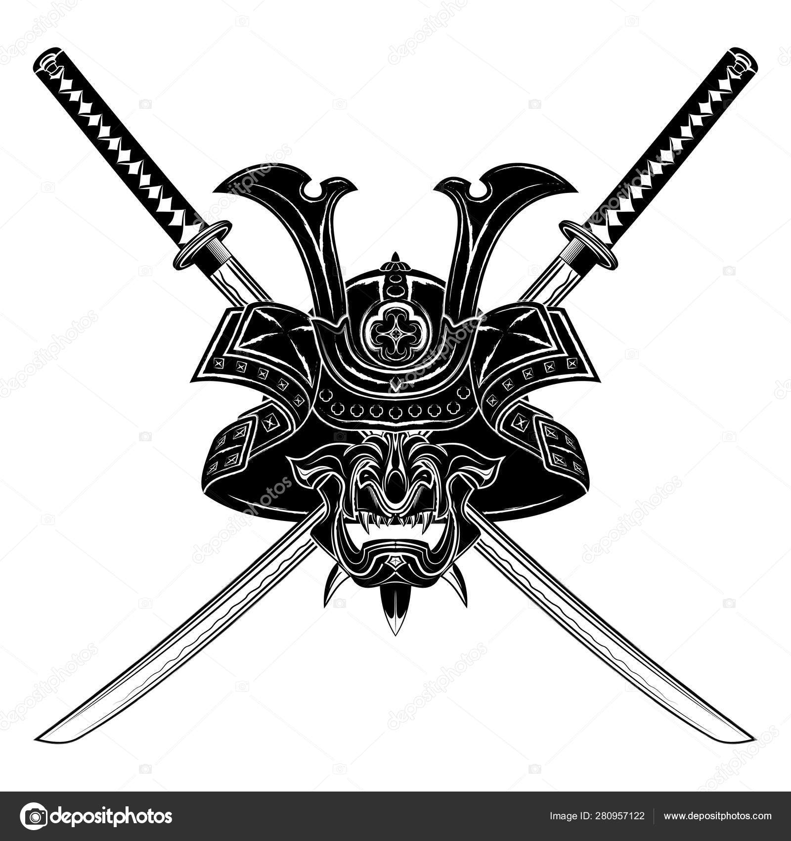 Luta samurai ilustração do vetor. Ilustração de exército - 279383412