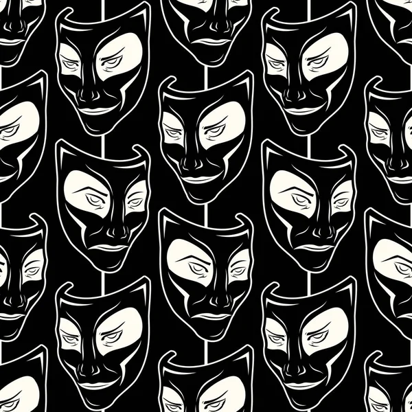 New_pattern_0212_Theatrical mask_ — Stockvector