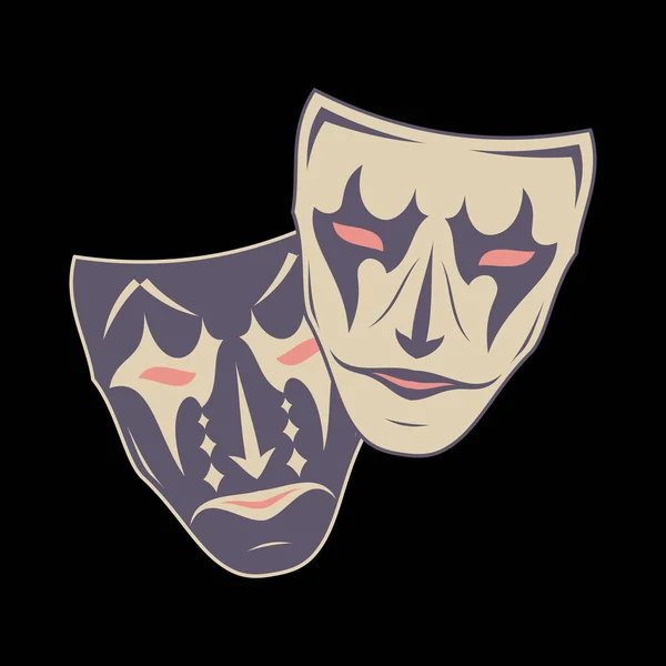 Máscara teatral _ 7 — Vector de stock