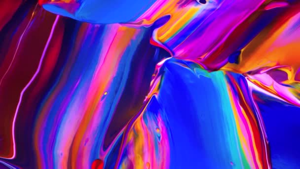 Colorido Mezclar Tinta Nubes Gouache Agua Elegante Abstract Animation Color — Vídeo de stock