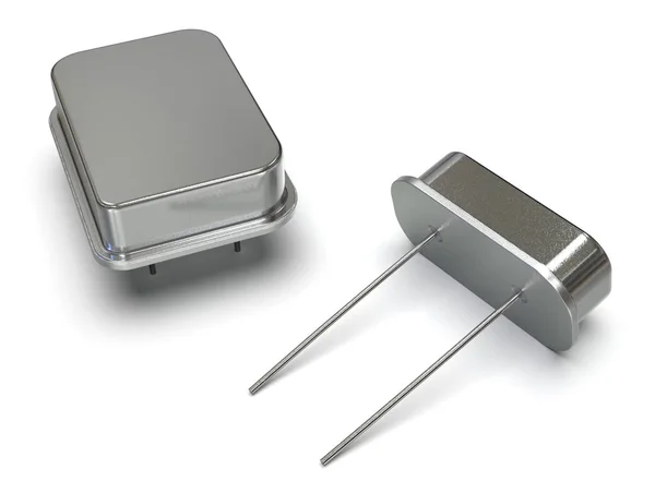 Crystal Oscillator Isolated White — Stock Photo, Image