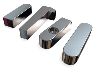 Makine anahtarları üzerinde beyaz izole