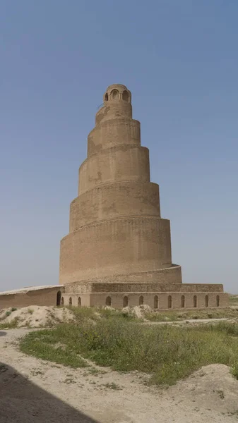 Gran Minarete Mezquita Samarra Irak — Foto de Stock