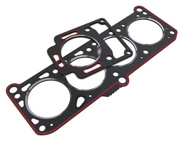 Engine Head Gasket Isolated White — Stock Photo, Image