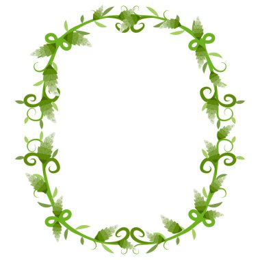 Düğün kartları için çiçek çerçevesi, davetiyeler, paskalya, doğum günü. Bahar botanik illüstrasyonu.