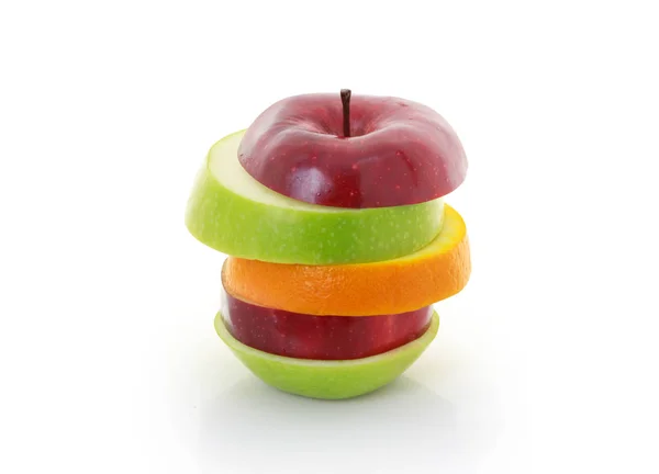 Mixed Fruit apple sliced — Stock Photo, Image