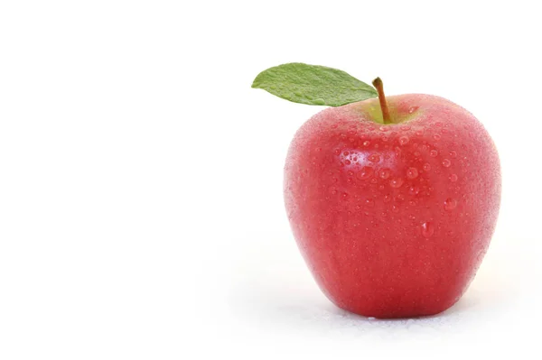 Red apple on white background — Stock Photo, Image