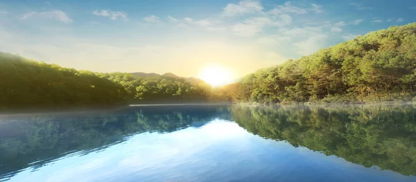 Озеро Барвистий осінній пейзаж Натуральний парк Краса природи — стокове фото