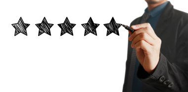 El çizimi yıldızlar, yıldız çizimi