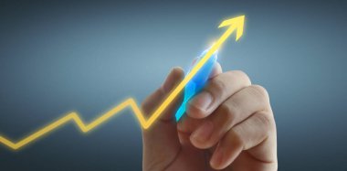 El çizimi bir tablo, büyümenin grafiği