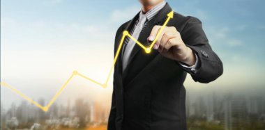 El çizimi bir tablo, büyümenin grafiği