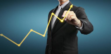 El çizimi bir tablo, büyümenin grafiği