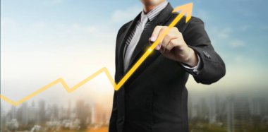 El çizimi bir tablo, büyümenin grafiği