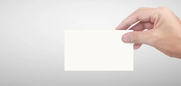 Hand Holding Business Card Mockup — Stock Photo, Image