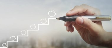 El çizimi bir tablo, büyümenin grafiği