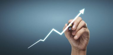 El çizimi bir tablo, büyümenin grafiği