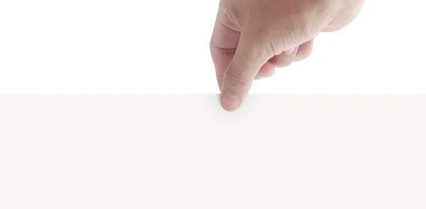 Hand Holding Virtual Paper Your — Stock Photo, Image