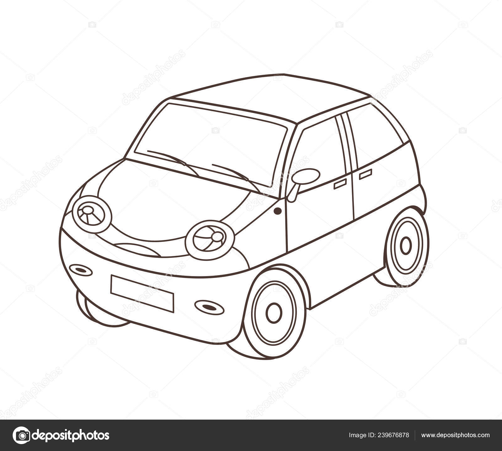 Toy Car Vector Illustration Stock Vector by ©evaletova 239676878