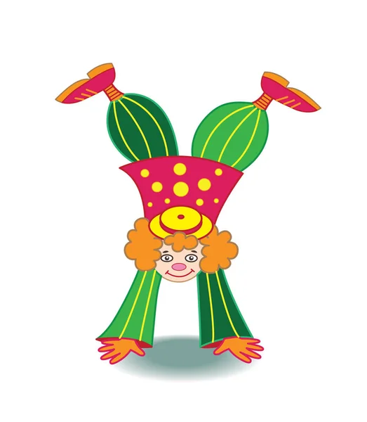 Clown Character Vector Illustration — Stock Vector