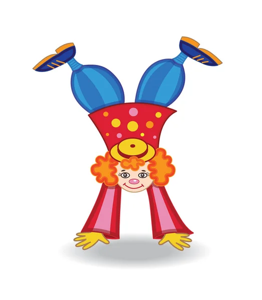 Clown Character Vector Illustration — Stock Vector