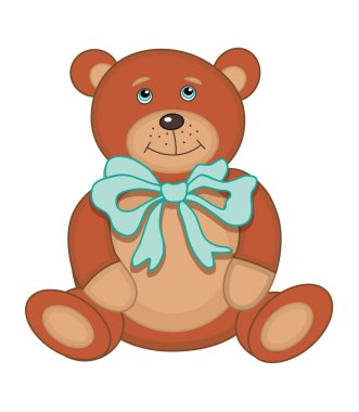 Sevimli ayı illüstrasyon vektör