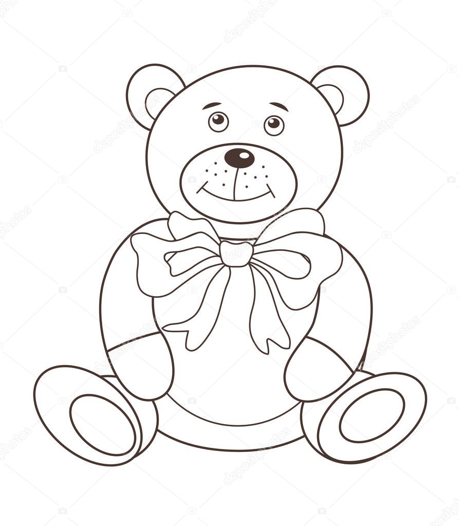 Cute bear vector illustration