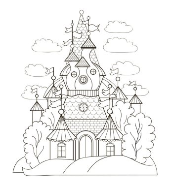 boyama kitabı için peri Kalesi