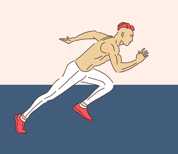 Illustration Vectorielle Running Man — Image vectorielle