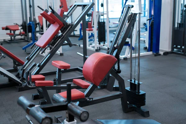 Background Image Modern Gym Interior Exercise Machines — Stock Photo, Image