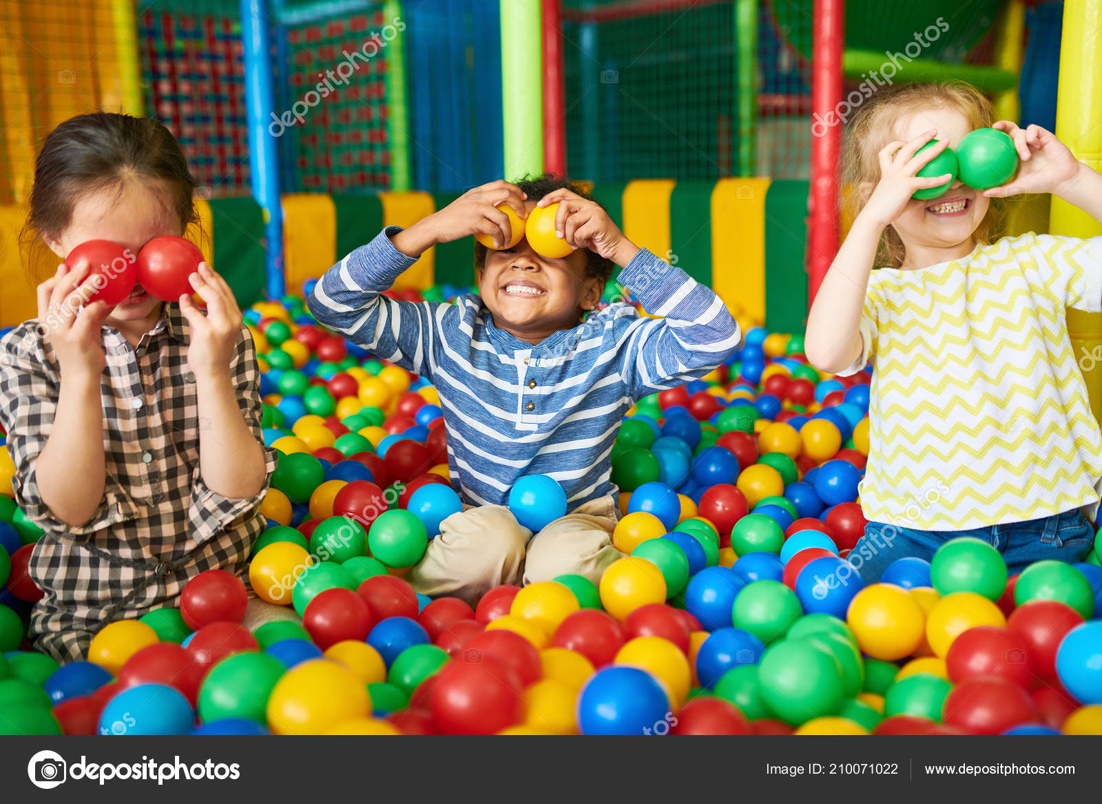 kids playing with balls