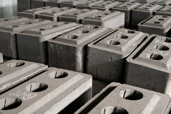 Background Image Concrete Bricks Set Shipping Factory Copy Space — Stock Photo, Image