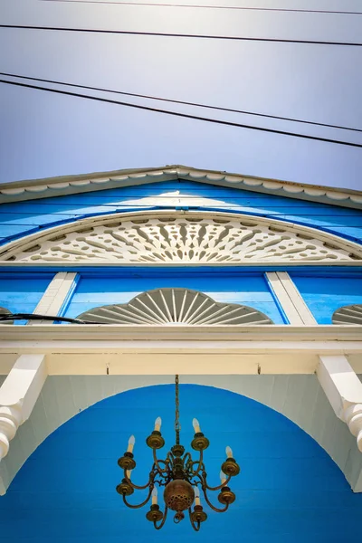 Vecchio Candeliere Nella Zona Ingresso Una Casa Coloniale Puerto Plata — Foto Stock