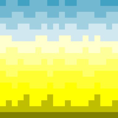 piksel deseni, Güneş ve mavi gökyüzü CIT üzerinde ayarlama