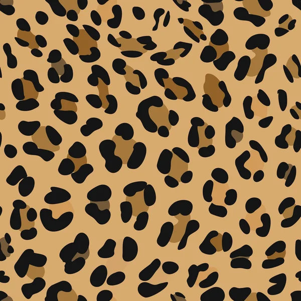 Leopard minta nyomtatás, vektoros illusztráció, háttér, varrat nélküli — Stock Vector