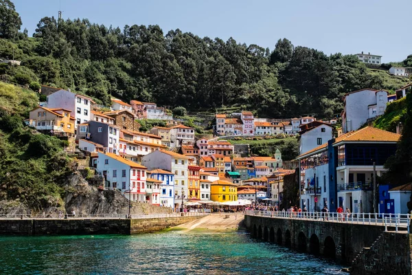 Cudillero, pitoresk balıkçı köyü, Asturias, İspanya