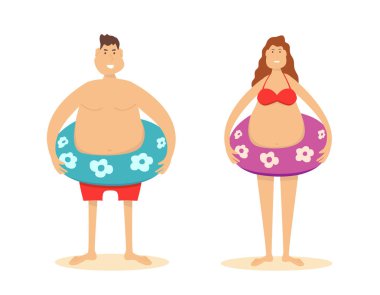 Erkek ve kadın yaşam halkası ile