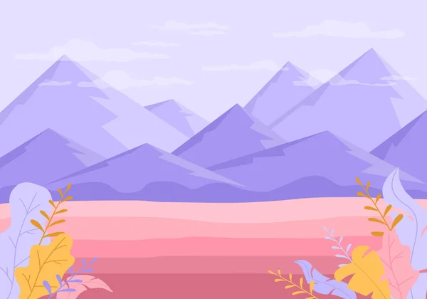 Fond nature avec montagnes — Image vectorielle