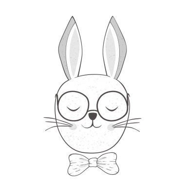 Tavşan kafası gözlüklü