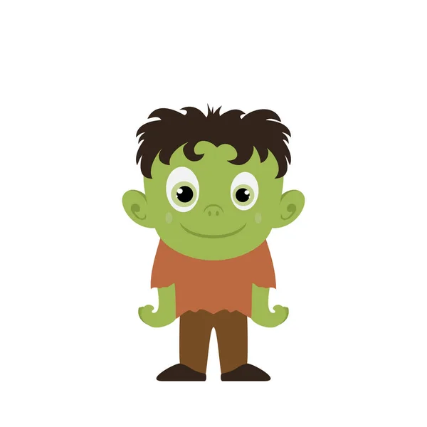 Gelukkige groene monster Zombie — Stockvector