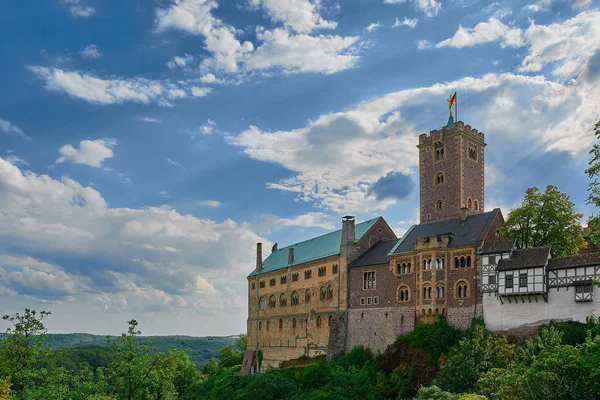Castillo de Wartburg, Alemania. Vista de la parte central del castillo Fotos De Stock