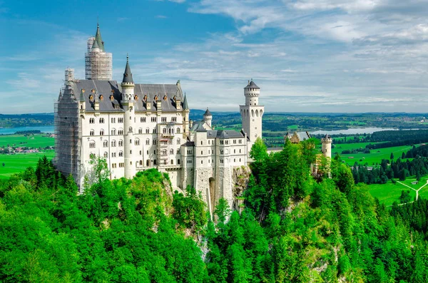 Istana Neuschwanstein, Fussen, Bavaria, Jerman — Stok Foto