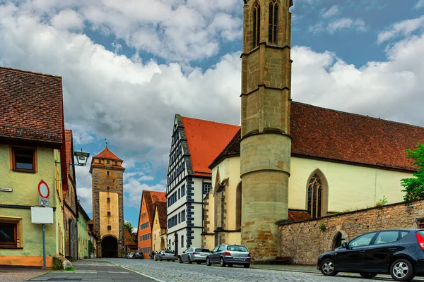 Rothenburg ob der Tauber, старовинне середньовічне місто в Німеччині поблизу Нюрнберга — стокове фото