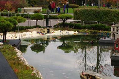 Gunzburg, Almanya - Ekim 2013: mini Europe mimarisinden Lego tuğla Ekim, 2013, Gunzburg, Almanya Europe