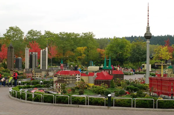 Günzburg Germany Październik 2013 Mini Europa Architektura Klocków Lego Październik — Zdjęcie stockowe